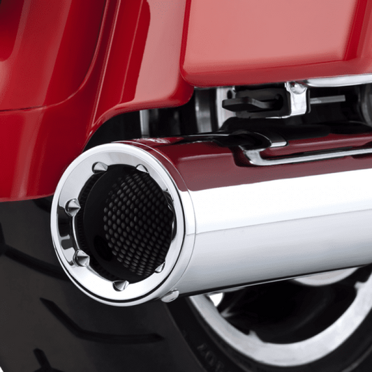 Vance & Hines 16455 Hi-Output Slip-Ons Chrome for 1995-2016 Harley-Davidson Touring