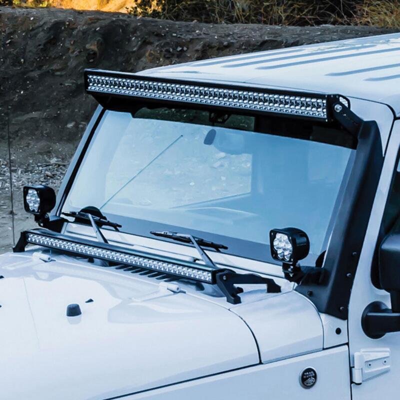 Westin 62-41035 Snyper Pillar LED Light Mount for 2007-2018 Jeep Wrangler Textured Black