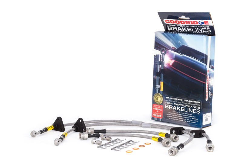 Goodridge 89-91 Honda Civic/CRX (w/Rear Drum) SS Brake Line Kit 20013