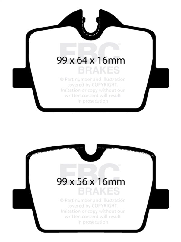 EBC 2019+ BMW Z4 G29 2.0T Yellowstuff Rear Brake Pads DP42405R