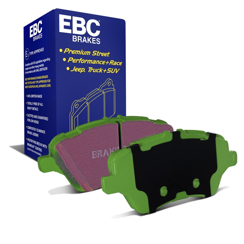 EBC 13+ Ford Fiesta 1.6 Turbo ST Greenstuff Front Brake Pads DP22149