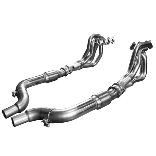 Kooks 1151H452 for 2015-2026 Mustang GT/DH 5.0L 4V 1-7/8 x3 SS Headers with Ultra Green Catted Conn Pipe/w OEM Adapters