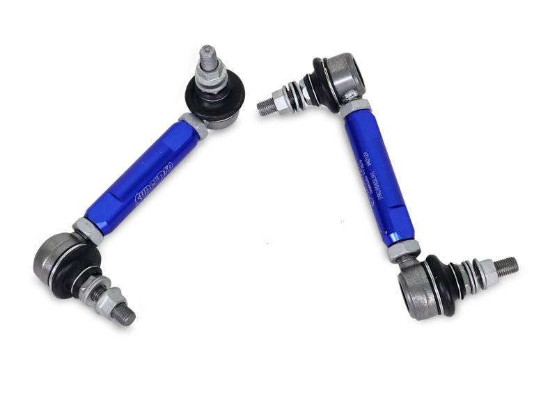 SuperPro Rear Sway Bar Link Kit - Heavy Duty Adjustable (140mm-185mm Length, 10mm Studs)