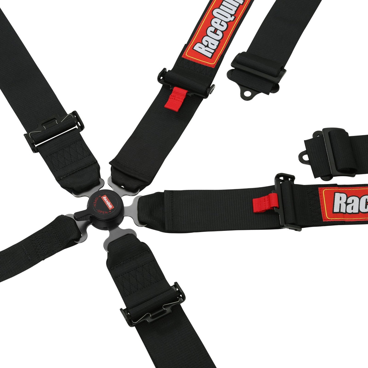 RaceQuip 741001 Black SFI Camlock 5-Point Pull-Down Lap Seat Belt