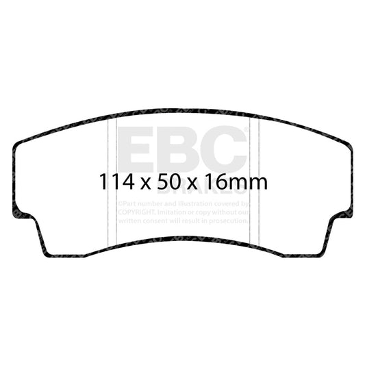EBC 99-02 Noble M12 2.6 Twin Turbo Yellowstuff Rear Brake Pads DP4008R