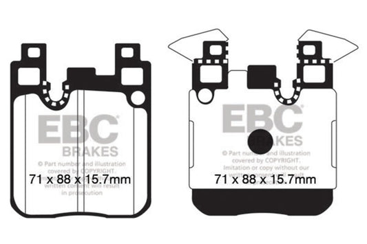 EBC 14+ BMW M3 3.0 Twin Turbo (F80) Yellowstuff Rear Brake Pads DP42133R