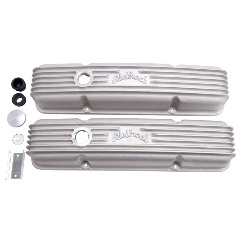 Edelbrock 41449 Valve Cover Classic Series Chevrolet 1959-1986 262-400 CI V8 with Oil Fill Hole