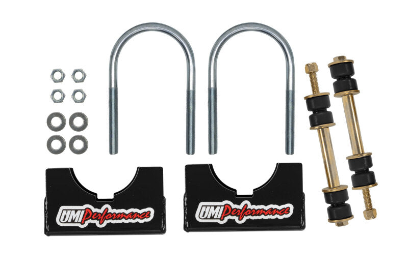 UMI Performance 2244-325-B Rear End Sway Bar Kit 3-1/4in Axle Tubes Black