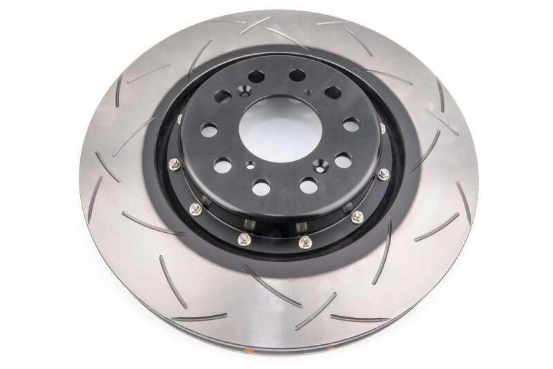 DBA 17+ Honda Civic Type R 5000 Fully Assembled 2-Piece Black Rotor Hat T3 Slotted 350mm x 32mm