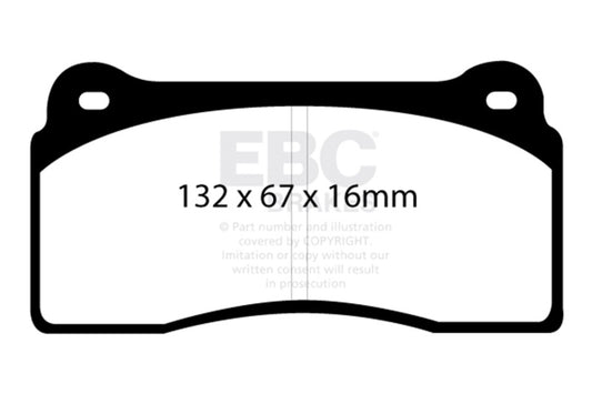 EBC 99-03 Aston Martin DB7 5.9 Redstuff Front Brake Pads DP31110C