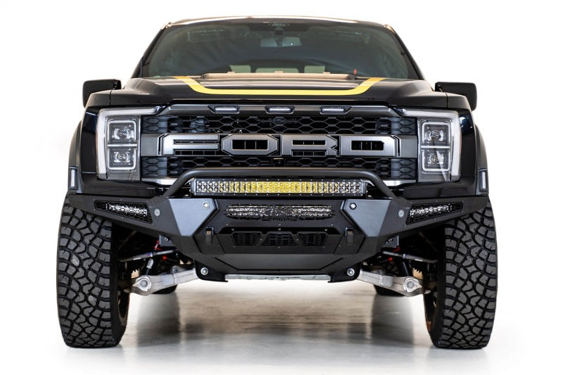 Addictive Desert Designs for 21-22 Ford Raptor HoneyBadger Front Bumper w/ Top Hoop