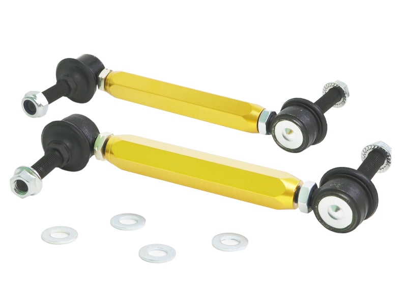 Whiteline KLC140-235 Universal Sway Bar Link Kit Heavy Duty Adjustable 10mm Ball Joint