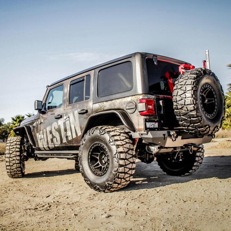 Westin 59-82025 WJ2 Rear Bumper for 2018-2026 Jeep Wrangler JL Textured Black