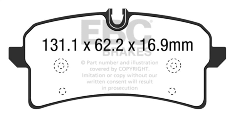 EBC 2015+ Audi RS7 4.0TT Bluestuff Rear Brake Pads DP52204NDX