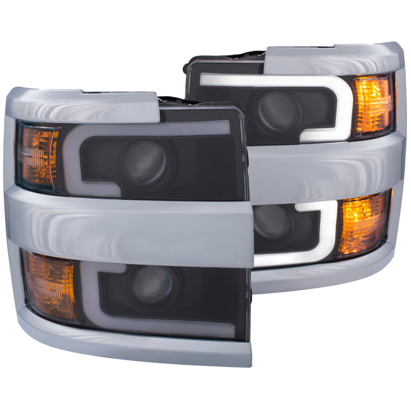 ANZO 2015-2019 Chevrolet Silverado 2500 HD LED Projector Headlights