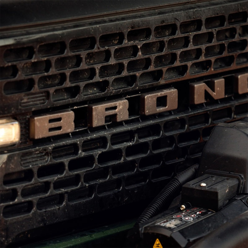 Ford Racing for 2021-2026 Bronco Grille Lettering Overlay Kit - Bronze