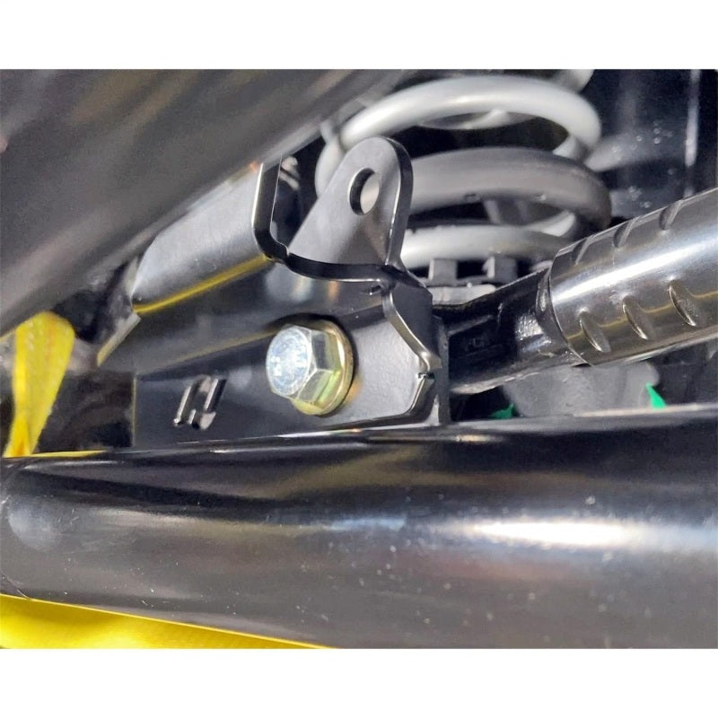RockJock JL/JT Steering Stabilizer Shock High-Mount Relocation Bracket (Low Steer)