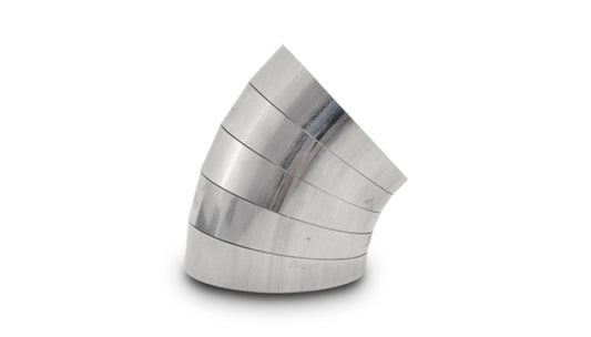 Vibrant 45 Degree Vertical Plane Oval 304SS Pie Cuts Nominal Tube 3.50in