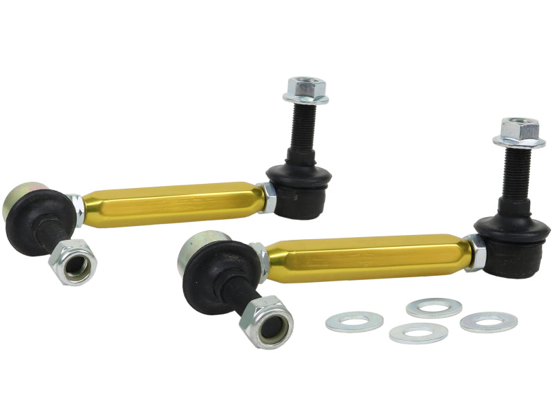 Whiteline KLC180-155 Universal Sway Bar Link Assembly Heavy Duty 150mm-175mm Adjustable Steel Ball for 2021-2026 Ford Mustang Mach-E