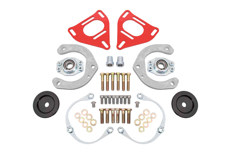 BMR 2016-2024 Chevrolet Camaro Caster Camber Plates (Coil-Over Only) - Red