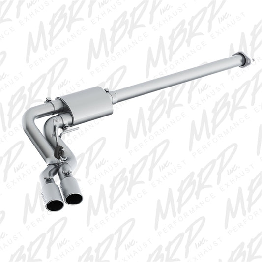MBRP 15-16 Ford F-150 2.7L/3.5L/5.0L 3in Cat Back Pre-Axle Dual Exit ALU