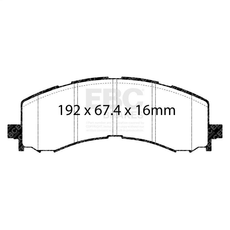 EBC 2022+ Ford Bronco Raptor Yellowstuff Front Brake Pads DP43141R