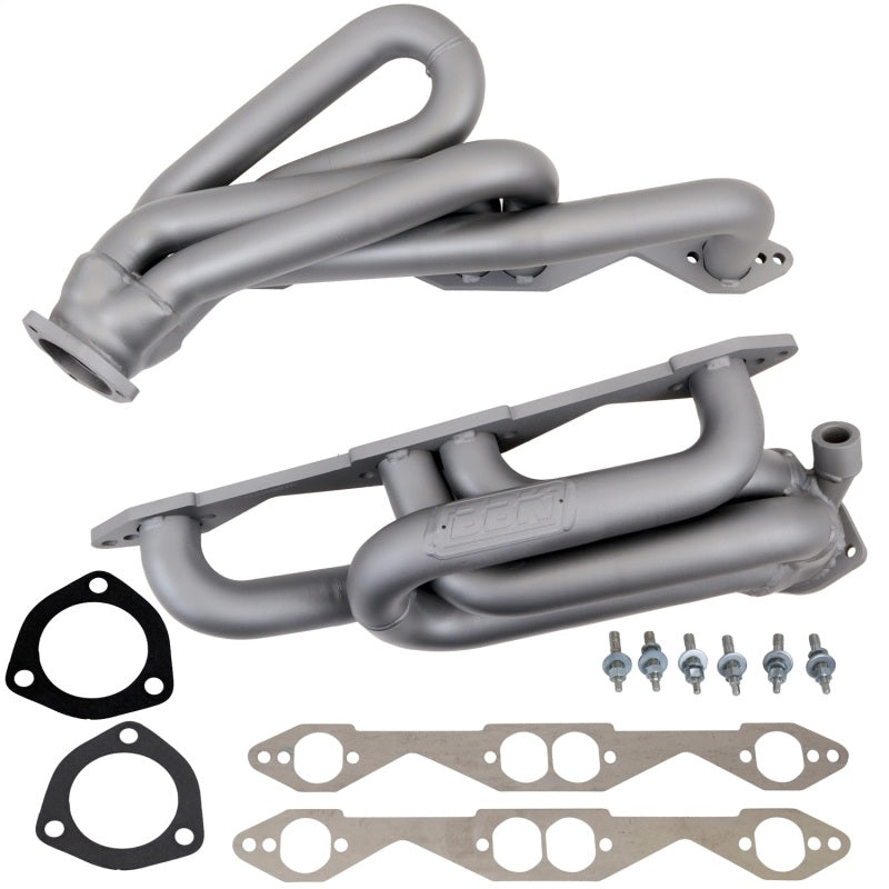BBK Performance 4007 Shorty Headers 1-5/8 Titanium Ceramic for 1996-1999 Chevrolet / GMC C1500 / K1500 Trucks and SUVs (5.0L / 5.7L)