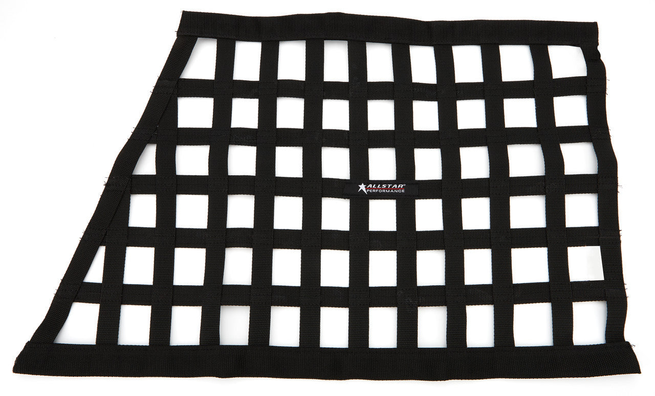 Allstar Performance Window Net Ribbon Style Angled Black Non-SFI ALL10293
