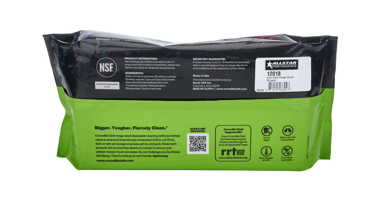 Allstar Performance Cleaning Cloths Power Scrub 80 pack ALL12018
