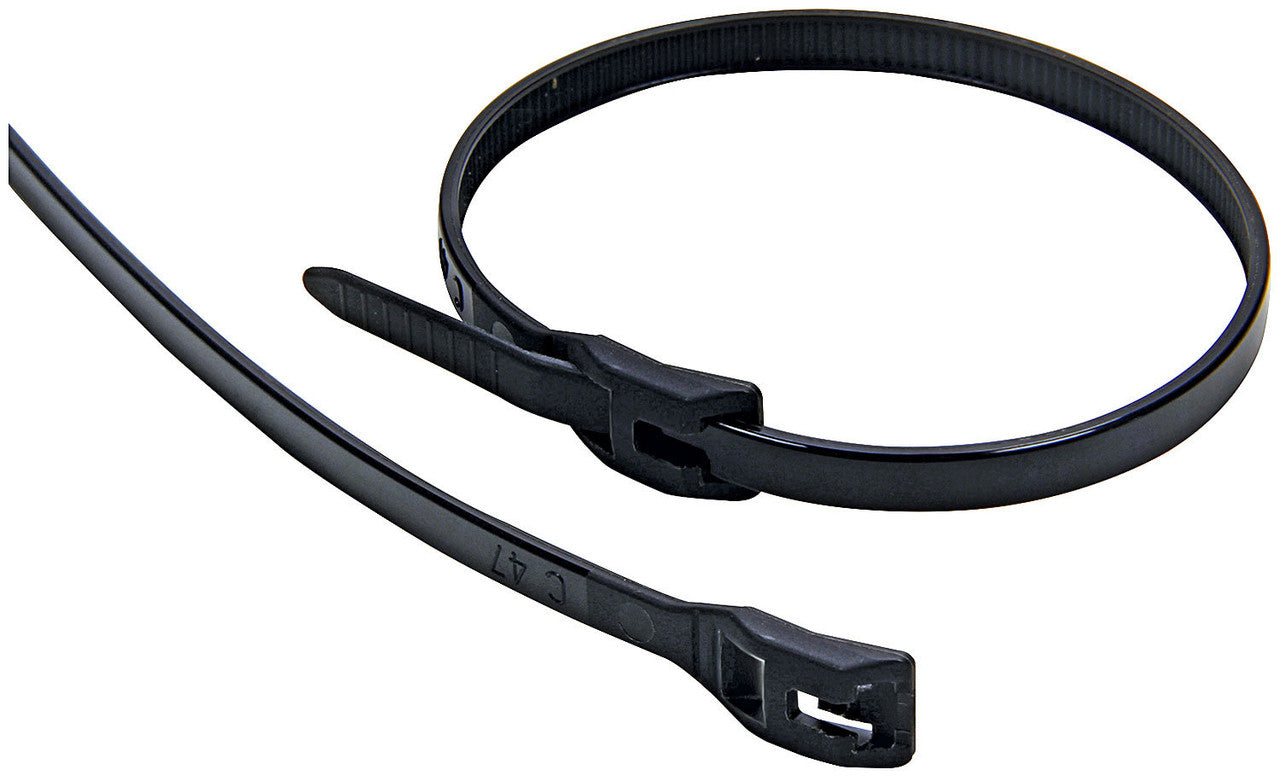 Allstar Performance Wire Ties Black 11.00 Flush Fit 100pk ALL14396