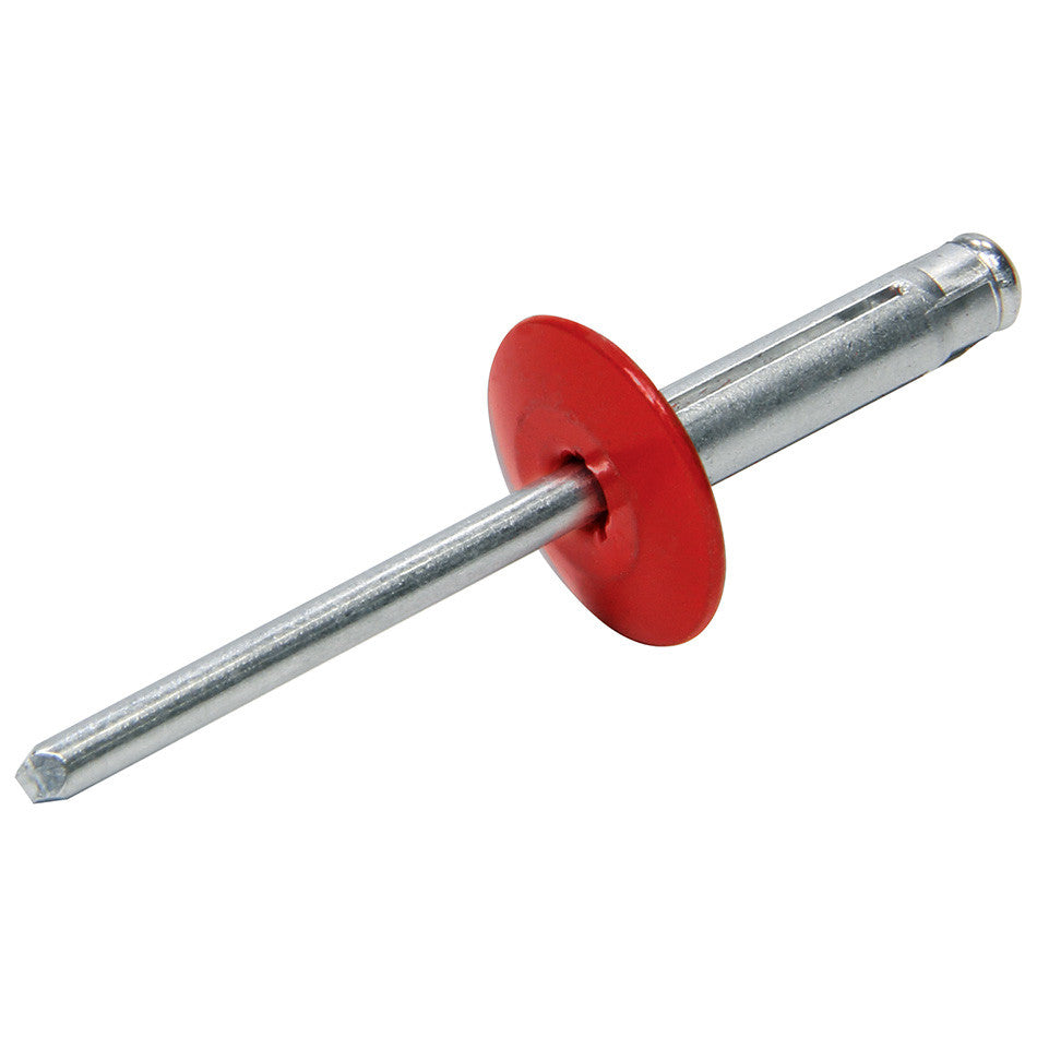 Allstar Performance Large Head Rivet 250Pk Red Flange Type Aluminum Mandrel ALL18062