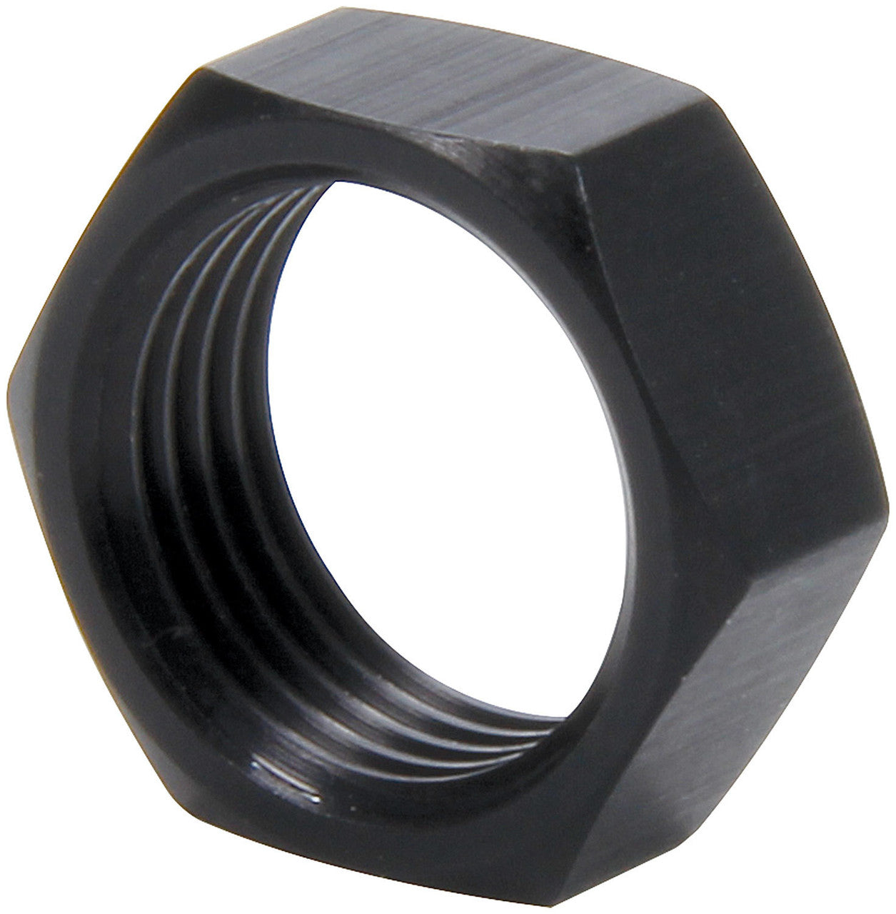 Allstar Performance 3/4-16 RH Alum Jam Nuts Thin O.D. Black 50pk ALL18288-50