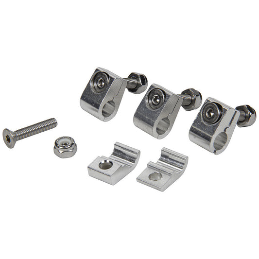 Allstar Performance 2pc Aluminum Line Clamps 5/16in 4pk ALL18322