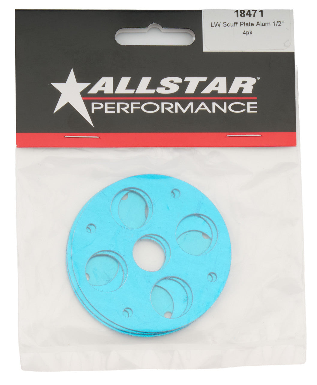 Allstar Performance LW Scuff Plate Aluminum 1/2in 25pk ALL18471-25