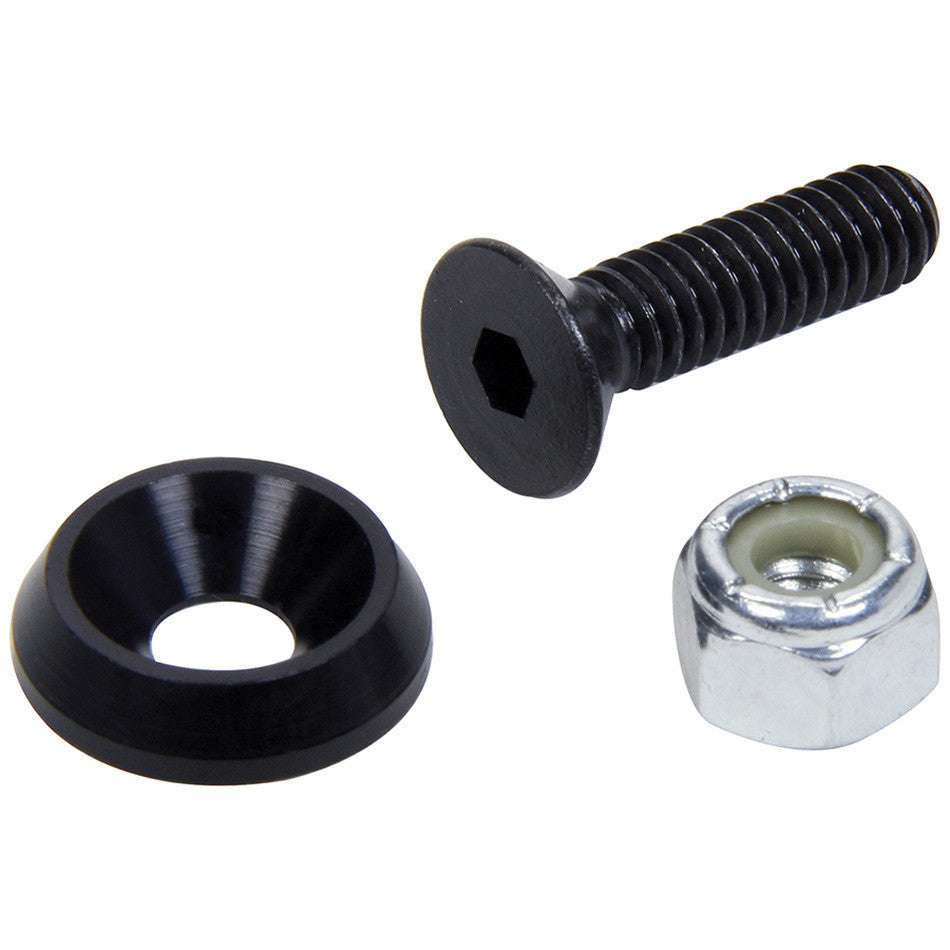 Allstar Performance Countersunk Bolts 1/4in with 3/4in Washer Blk 10pk ALL18629