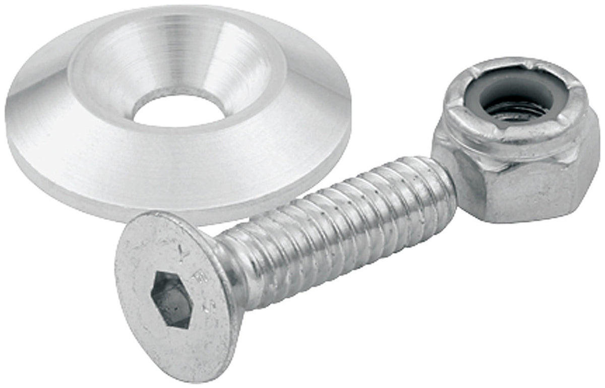 Allstar Performance Countersunk Bolts #10 with 1in Washer 50pk ALL18630-50