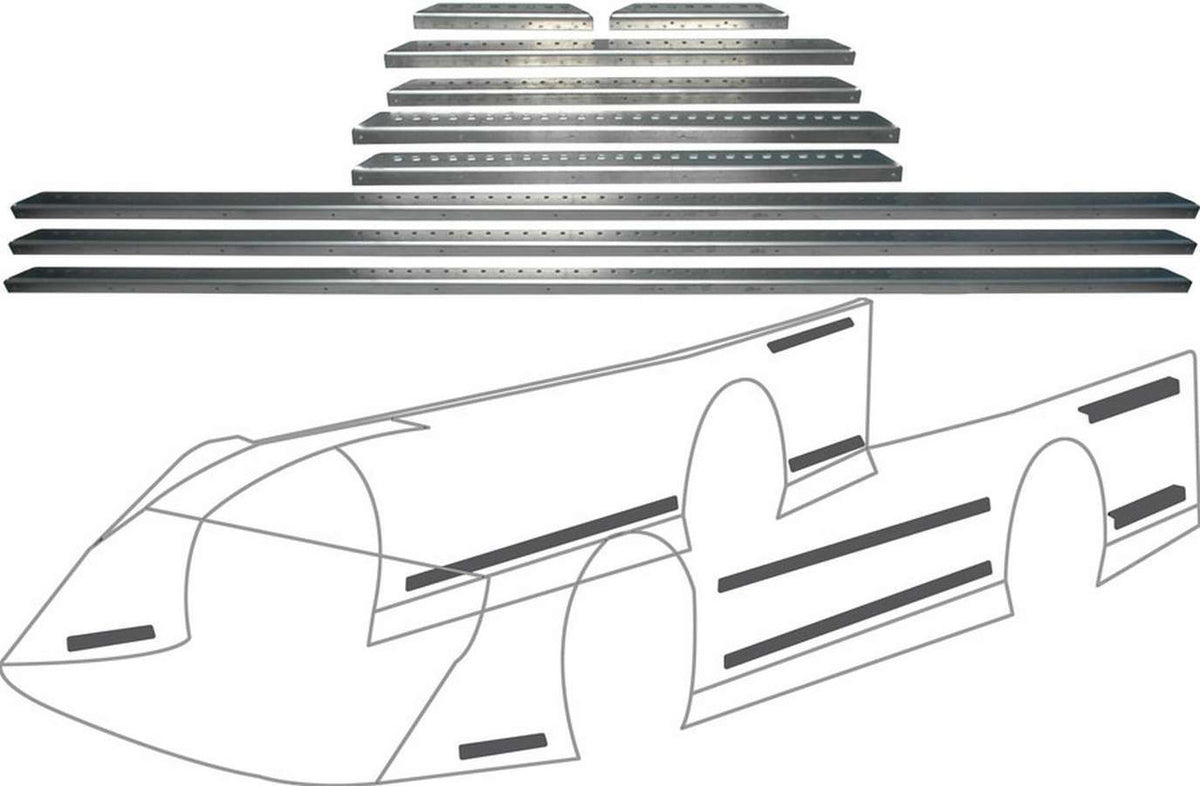 Allstar Performance Late Model Aluminum Body Brace Kit ALL23107