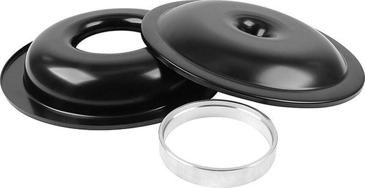 Allstar Performance Lightweight 14in Air Cleaner Kit Black No Element 1in Spacer ALL25903
