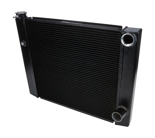 Allstar Performance Dual Pass Radiator 19X28 1 Row Lightweight Black ALL30346