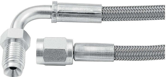Allstar Performance 36in #3 Line -3 Straight/90 Degree 3/8-24 Inverted Flare ALL46332-36
