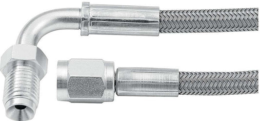 Allstar Performance 48in #3 Line -3 Straight/90 Degree 3/8-24 Inverted Flare ALL46332-48