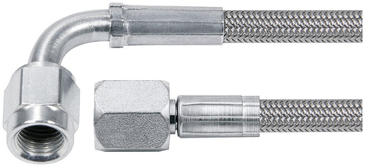 Allstar Performance 12in #4 Line -4 Straight/-4 90 Degree Tube Style ALL46404-12