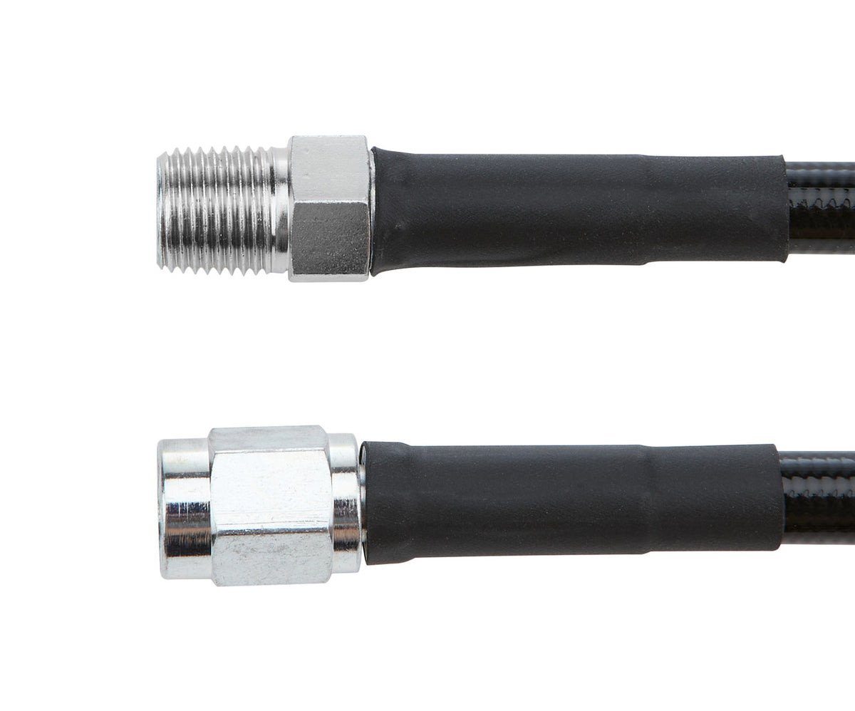 Allstar Performance #3 Coated Braided Line -3 Straight 1/8in NPT Steel Ends 24in ALL48435-24