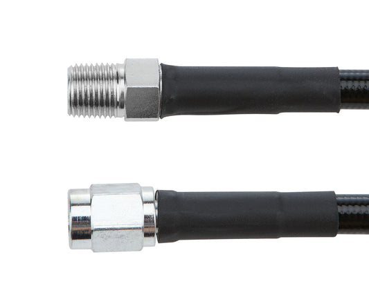 Allstar Performance #3 Coated Braided Line -3 Straight 1/8in NPT Steel Ends 36in ALL48435-36