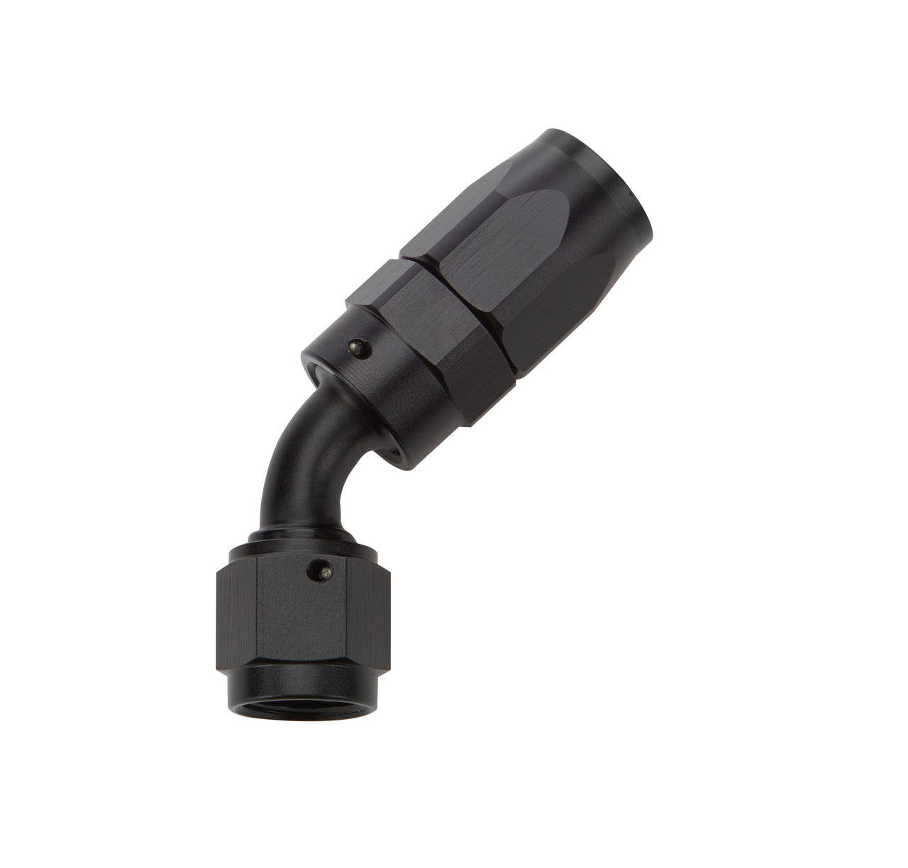 Allstar Performance Reusable Hose End Black 45 Deg Elbow -6 ALL49332