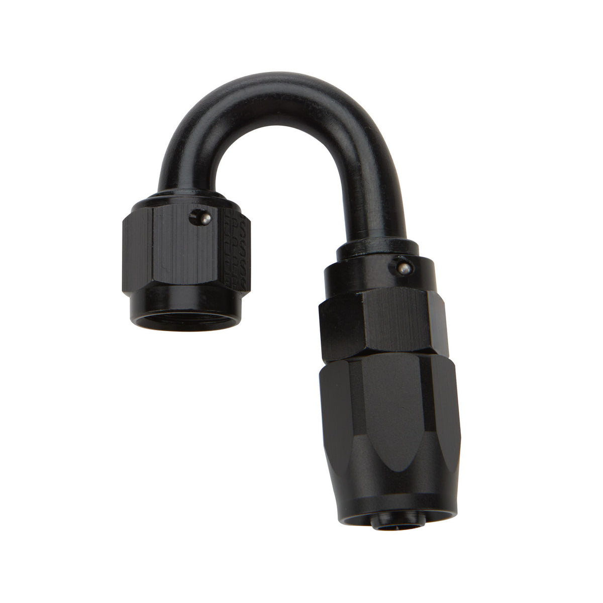 Allstar Performance Reusable Hose End Black 180 Deg Elbow -10 ALL49384