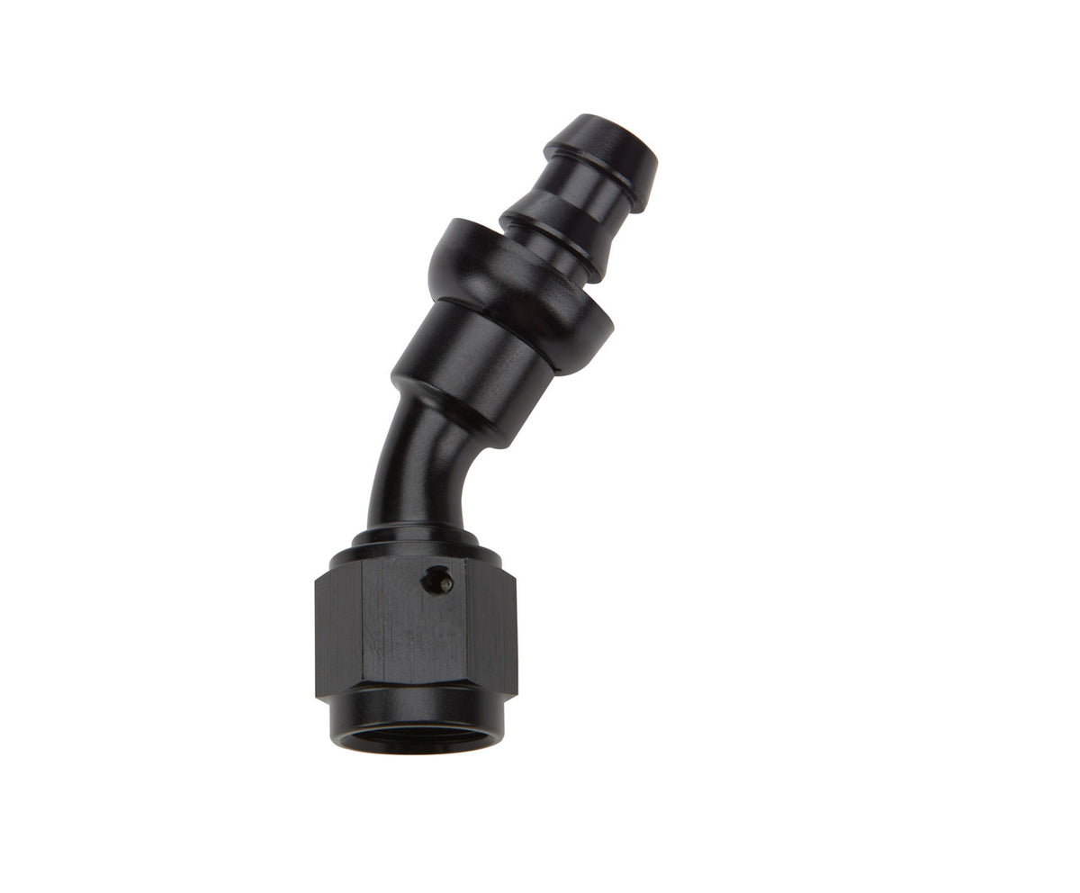 Allstar Performance Pushlock Hose End Black 30 Deg Elbow -6 ALL49422