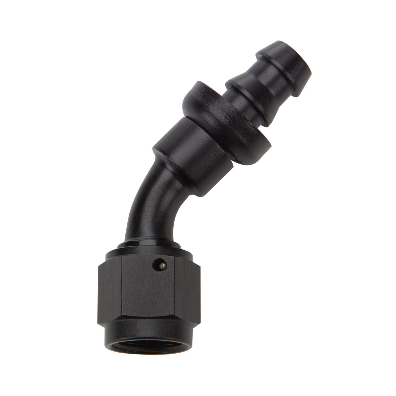 Allstar Performance Pushlock Hose End Black 45 Deg Elbow -12 ALL49435