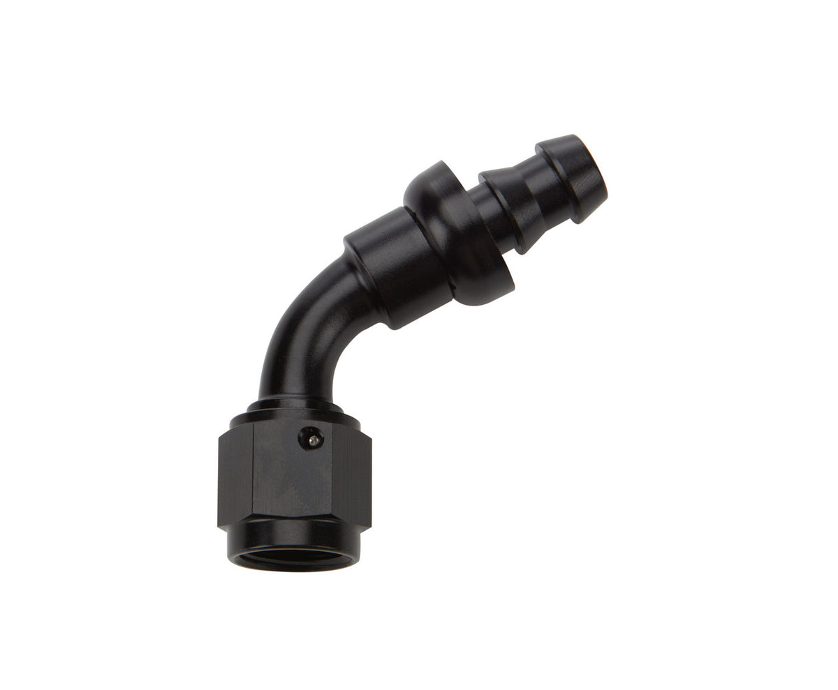 Allstar Performance Pushlock Hose End Black 60 Deg Elbow -6 ALL49442