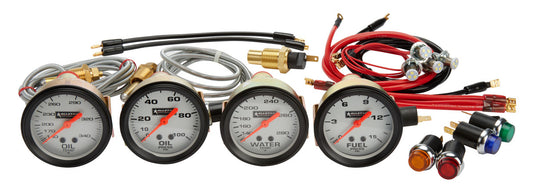 Allstar Performance Oil Pressure / Water Temperature Gauge Kit ALL80083